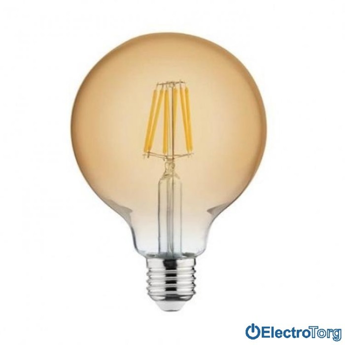 купить купить Лампа светодиодная  SMD LED 6W шар Е27 2200K Horoz Electric  