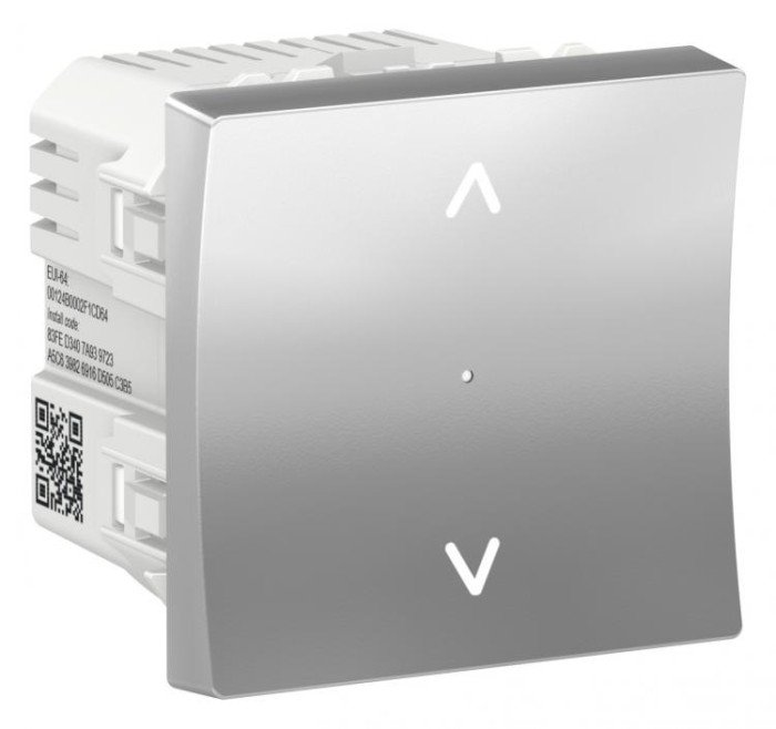 купить купить Переключатель Wiser (для управления жалюзи) алюминий Unica New Schneider Electric (Шнайдер Электрик)  