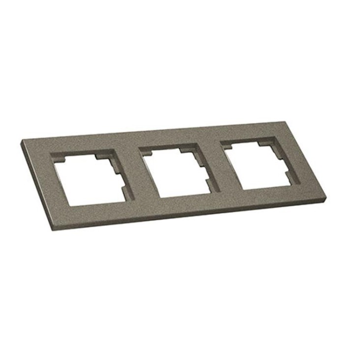 Рамка горизонтальна тримісна RITA, Mutlusan, &amp;quot;графіт&amp;quot;, (2220 800 1395)