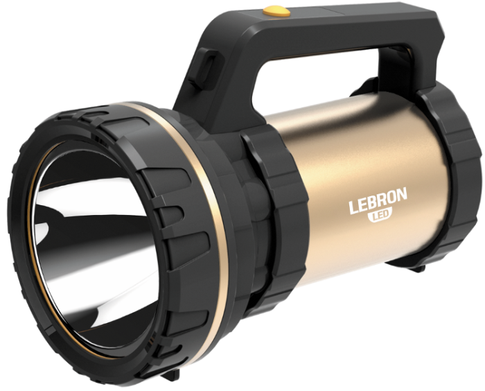 LED ліхтар прожекторний переносний акумуляторний LEBRON L-HL-85, ABS+Al, 6,8W, 6000mAh Li-Ion