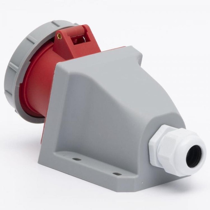 Розетка стаціонарна зовнішня 1152 16А 380В 3Р+N+Е IP67 Argent TAKEL