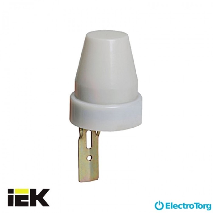 купить купить Фотореле ФР 601 серый, макс. нагрузка 1100 Вт, IP44, ИЭК(IEK)  