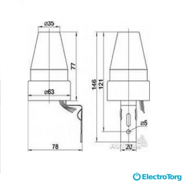 купить купить Фотореле ФР 601 серый, макс. нагрузка 1100 Вт, IP44, ИЭК(IEK)  