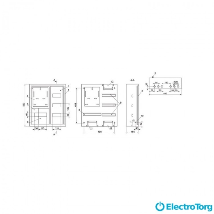 купить купить Корпус металлический ЩУРн-3/24зо-1 36 УХЛ3 IP31 ИЭК(IEK)  