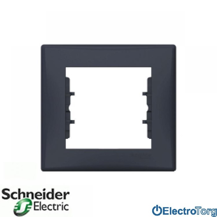 Рамка одинарная графитовая Sedna Schneider Electric (Шнайдер Электрик)
