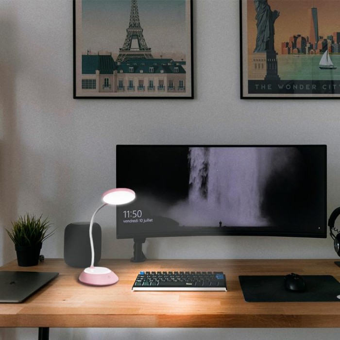купить купить LED лампа настiльна з акумулятором TITANUM TLTF-022P 7W 3000-6500K USB рожева  