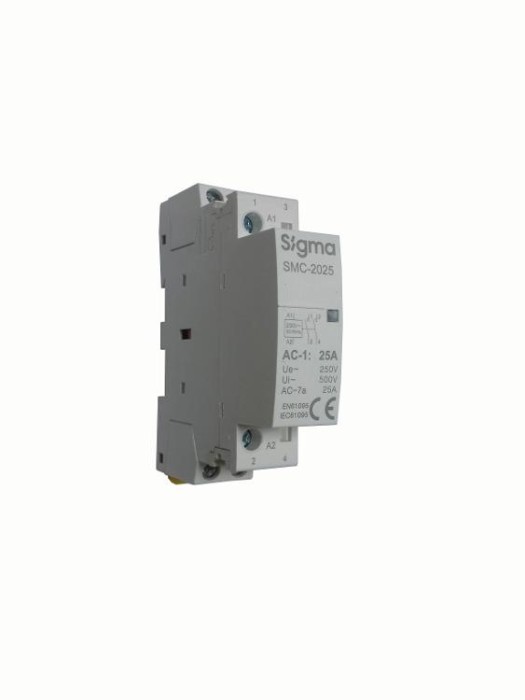 Контактор модульний SIGMA 63А, 2Р, 2NO , 230V (SMC-2063-2NO)