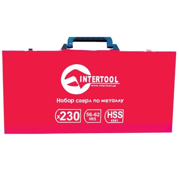 купить купить Набор сверл HSS 230 ед в металлическом кейсе INTERTOOL SD-0309  
