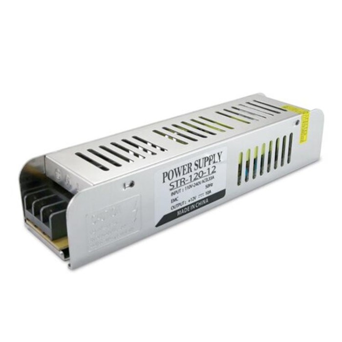 купить купить Блок питания OEM DC12 120W 10А STR-120 узкий  
