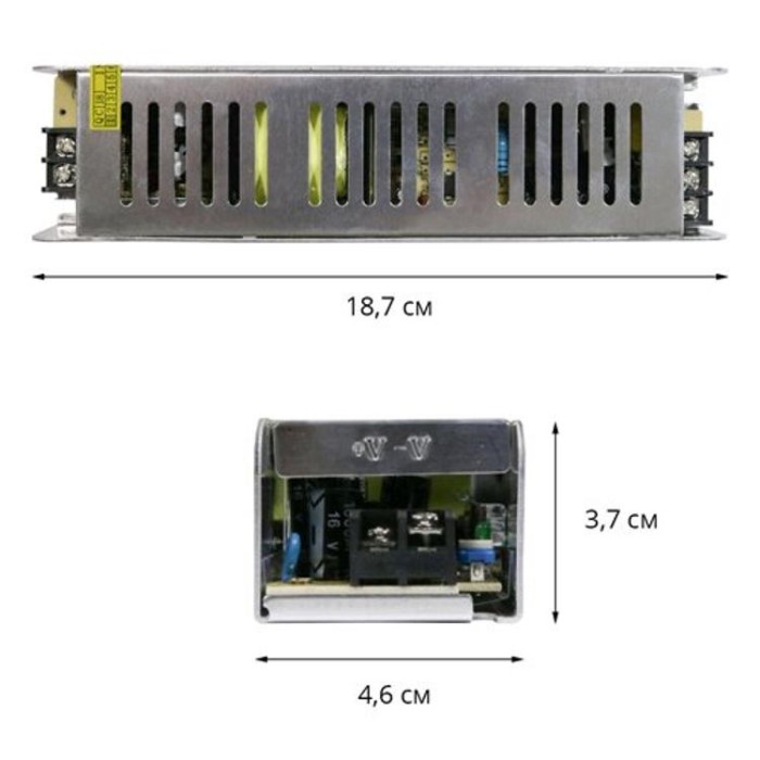 купить купить Блок питания OEM DC12 120W 10А STR-120 узкий  