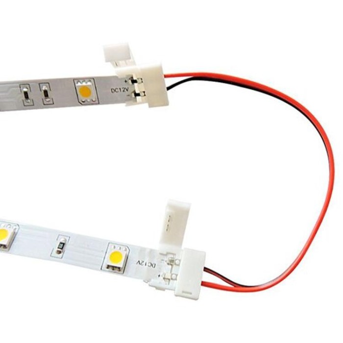 купить купить Коннектор для светодиодных лент OEM SC-05-SWS-8-2 8mm 2joints wire (провод-2 зажима)  