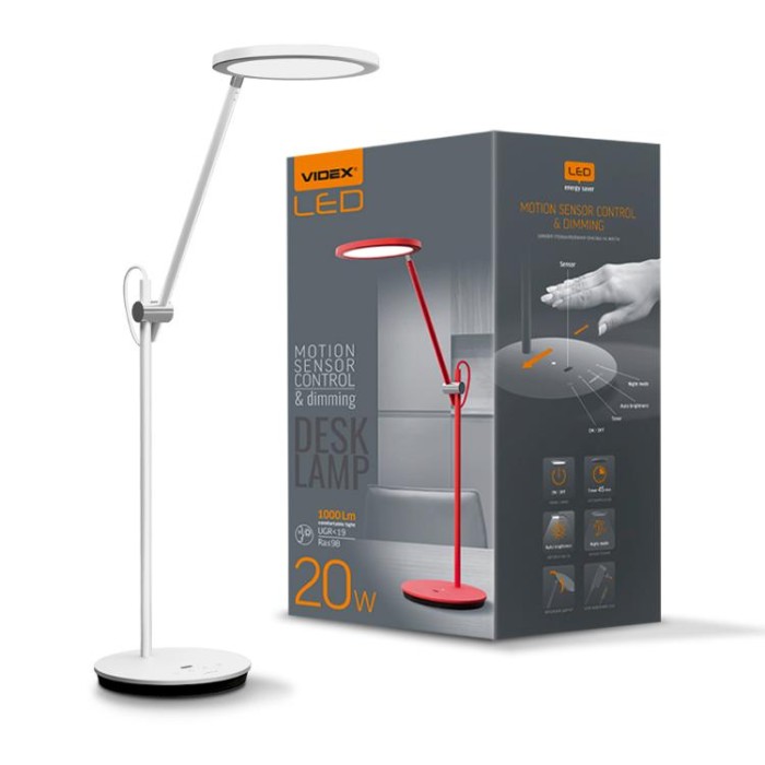 купить купить LED лампа настiльна VIDEX VL-TF15W 20W 4100K біла  