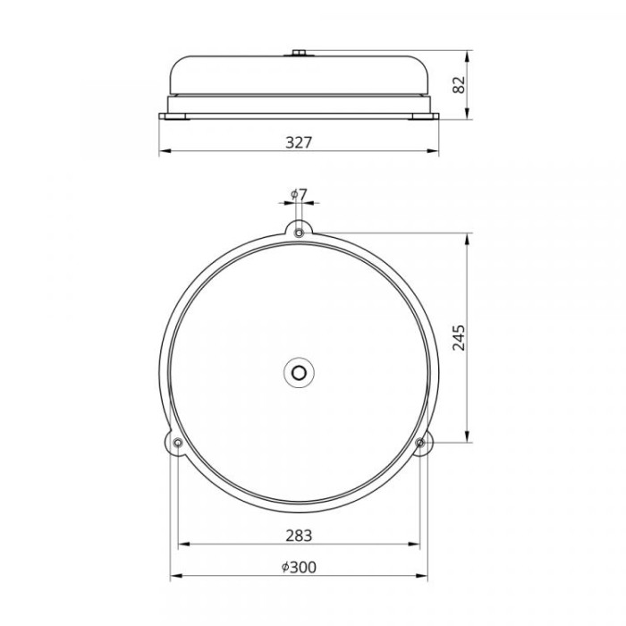 Дзвоник гучного бою EBL-3001 (300мм) IP-30 Takel