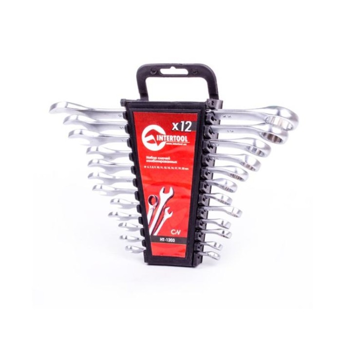 купить купить Набор ключей комбинированных 12 ед. INTERTOOL HT-1203  