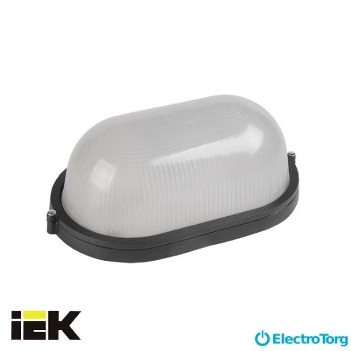 купить купить  Светильник НПП1401 черный/овал 60Вт IP54 ИЭК (IEK)  