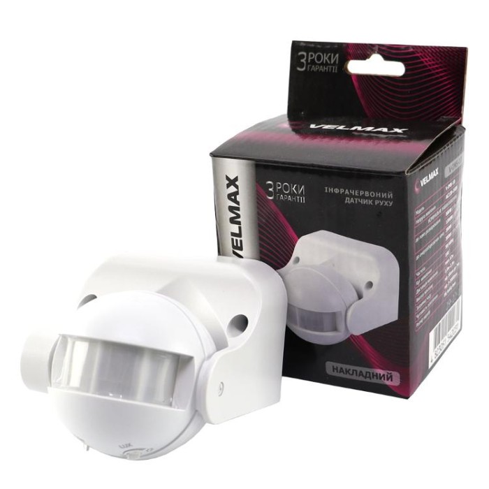 купить купить Датчик движения V-IМS-10 AC220-240V 180 ° (ST09) VELMAX (Велмакс)  