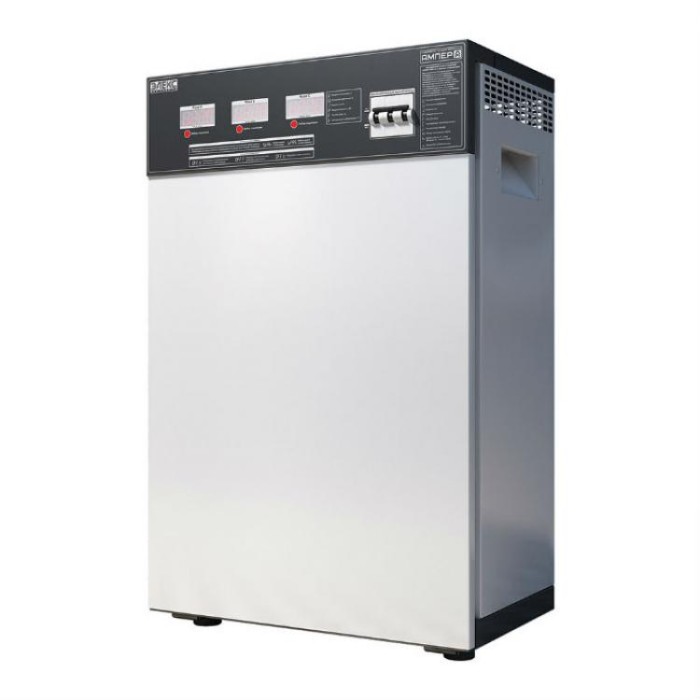 купить купить Стабилизатор напряжения трехфазный АМПЕР 12-3/50 v2.0 (33 кВА/кВт), 12 ступеней стабилизации, тиристорный Элекс  