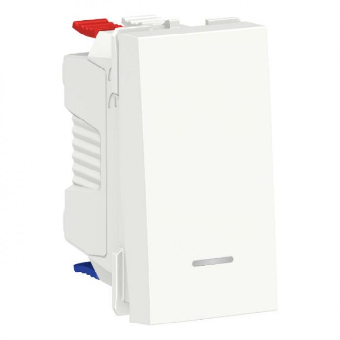 купить купить Выключатель 1-кл с нейтр 10А 1 м белый Unica New Schneider Electric (Шнайдер Электрик)  