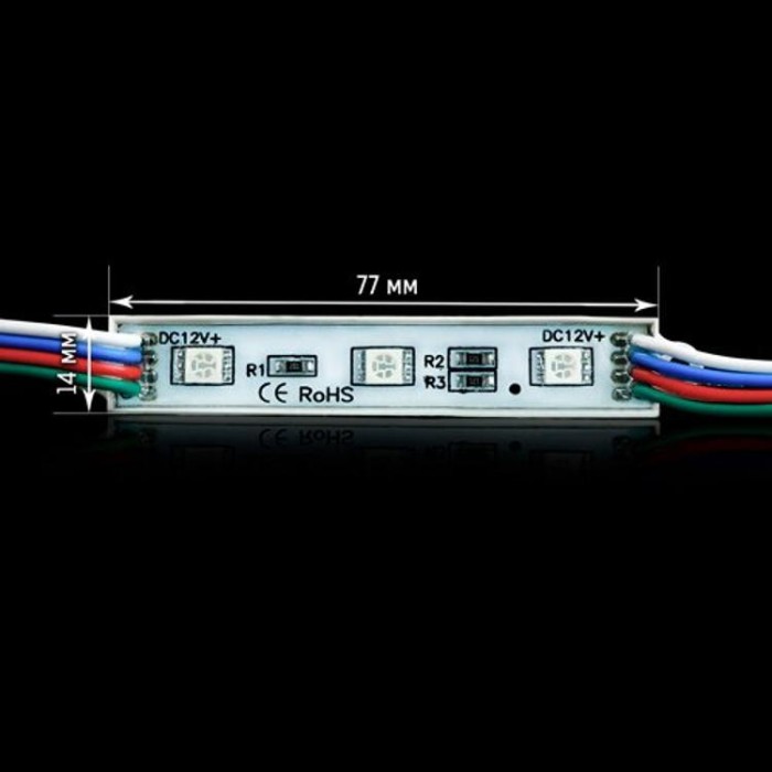 купить купить Светодиодный модуль BRT 5050-3 led W 0.72W RGB, 12В, IP65  