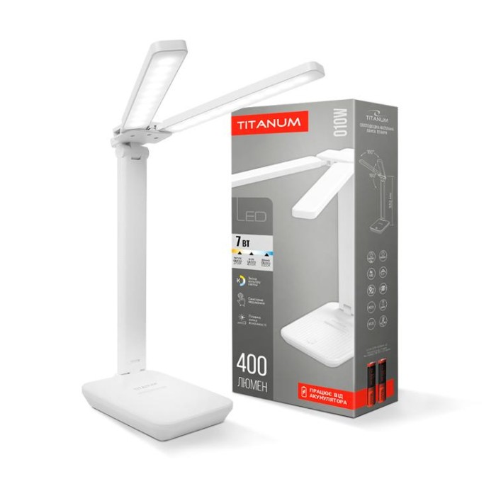 купить купить LED лампа настiльна з акумулятором TITANUM TLTF-010W 7W 2700-6000K  