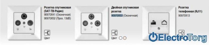 купить купить VI KO MERIDIAN  Розетка комплексная (телевизионная концевая+спутник+радио)  