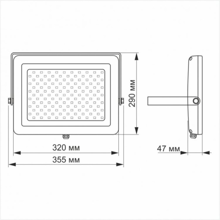 купить купить LED прожектор PREMIUM 100W 5000K Белый VIDEX  