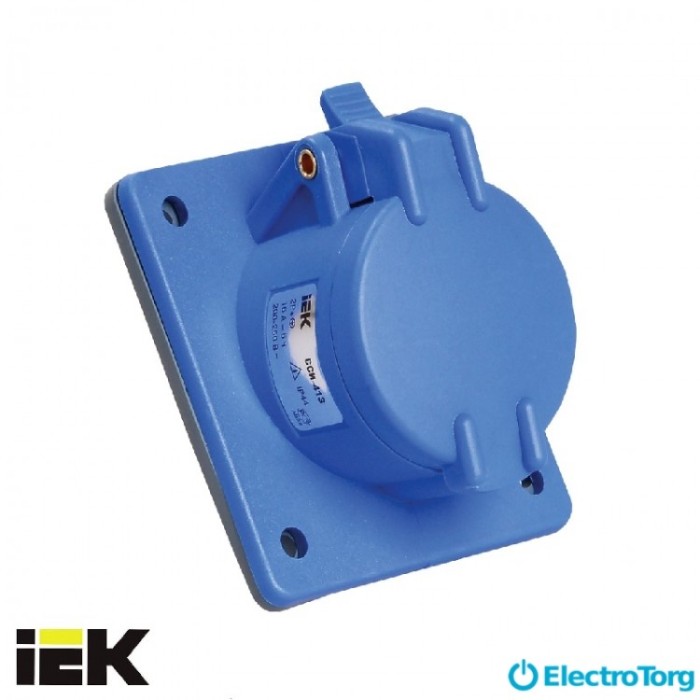купить купить Розетка встраиваемая ССИ-413 16А-6ч/200-250В 2Р+PЕ IP44 MAGNUM ИЭК(IEK)  
