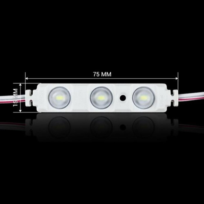 купить купить Светодиодный модуль BRT XG19 5630-3 led W 1,5W 6500K, 12В, IP65 белый с линзой полусфера  