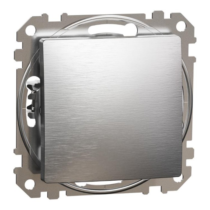 Одноклавішний вимикач  Матовий алюміній Sedna Elements Schneider Electric