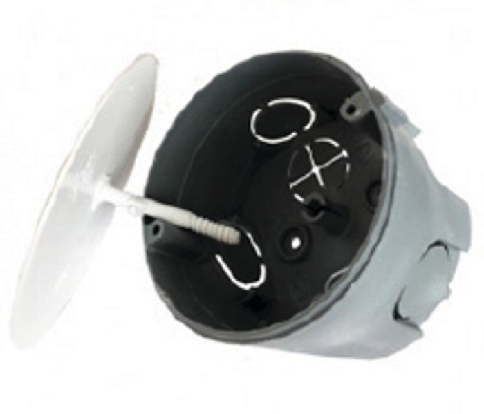 Коробка для розведення проводів прих.уст. по бетону з кришкою D70х45мм, негорюча, Україна