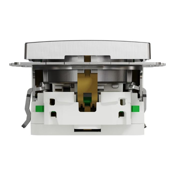 Розетка з заземленням + 2 USB тип А Матовий алюміній Sedna Elements Schneider Electric