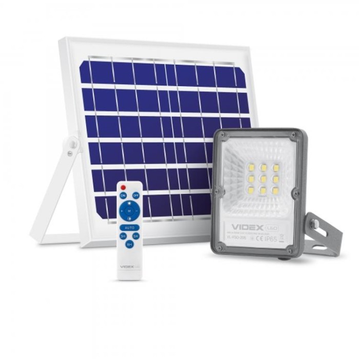 купить купить LED прожектор автономний VIDEX 10W 5000K  