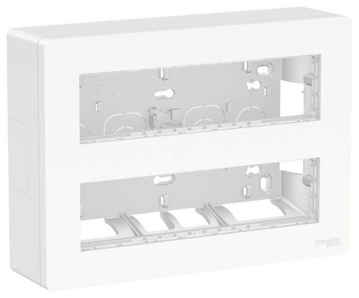 купить купить Блок unica system+ наружная установка 2х4 антибактериальный Schneider Electric (Шнайдер Электрик)  
