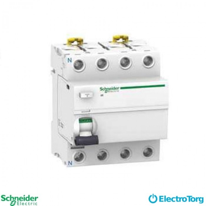 купить купить дифференциальный выключатель нагрузки iID 4P 100A 300мА AC S Schneider Electric  