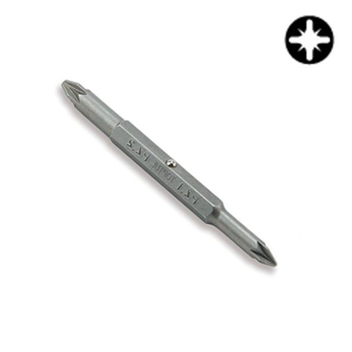 купить купить Бита крестовая двухсторонняя TOPTUL 1/4&quot; PZ1xPZ2 L75мм FKBA0102  