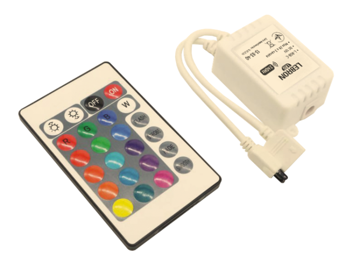 Контролер LEBRON L-RGB-C, DC 12V, 2А x 3 канала (кнопковий пульт)