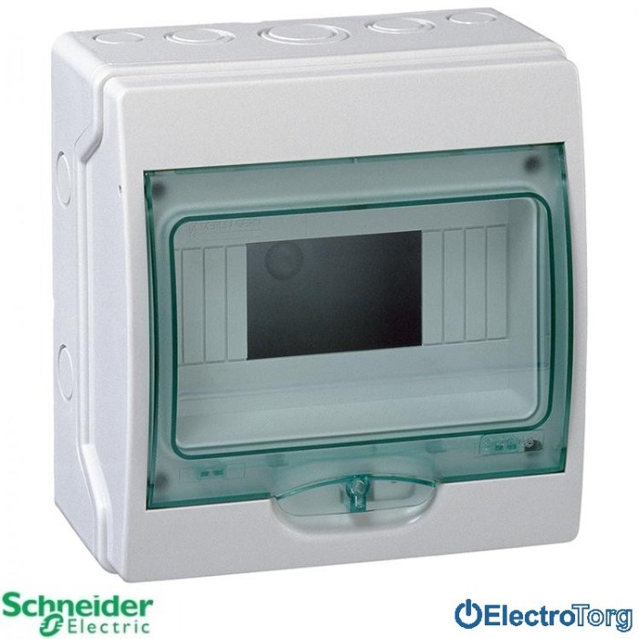 купить купить Щиток MINI KAEDRA IP65 12 Модулей, Накладной, Прозрачная дверца, Schneider Electric (Шнейдер электрик)  