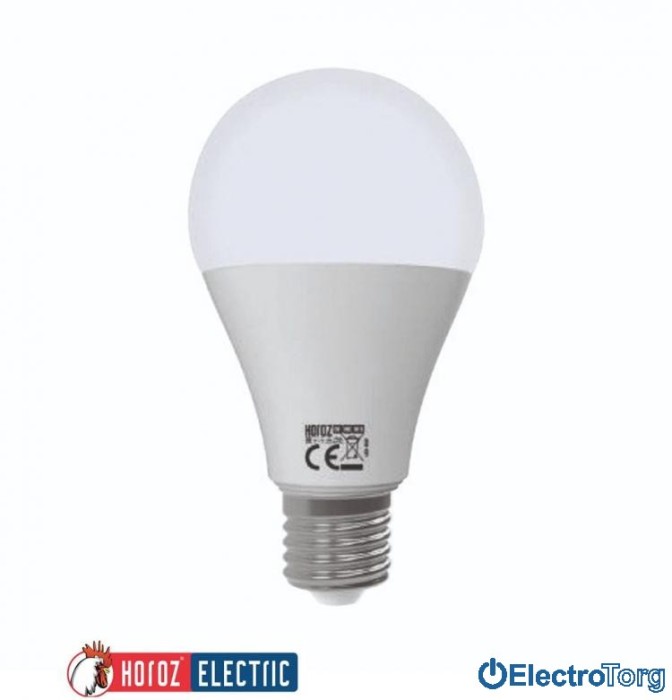 купить купить Лампа светодиодная A60 SMD LED 18W 4200K E27 175V-250V &quot;Premier-18&quot; Horoz Electric (Хороз Электрик)  