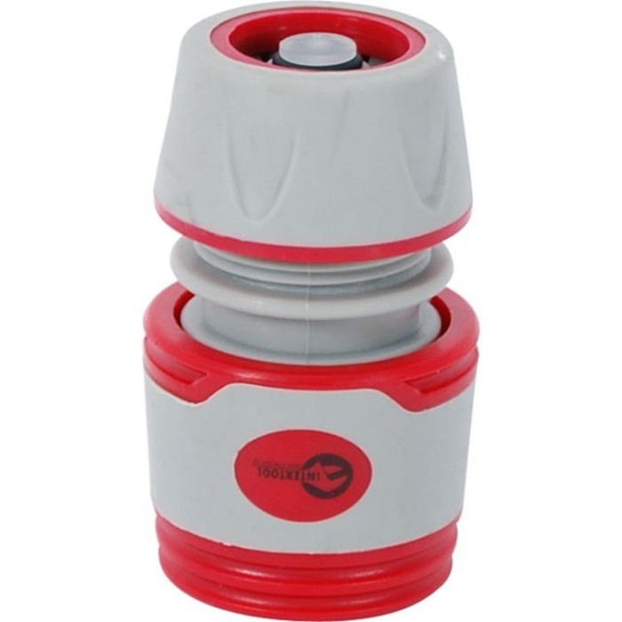 купить купить Конектор с аквастопом 1/2&quot;для шланга 1/2&quot;INTERTOOL GE-1119  