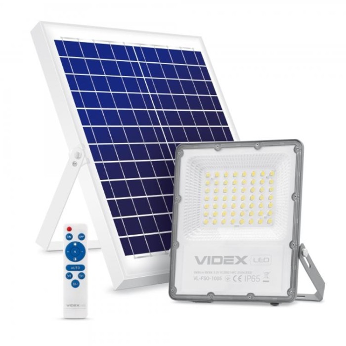 купить купить LED прожектор автономний VIDEX 30W 5000K  