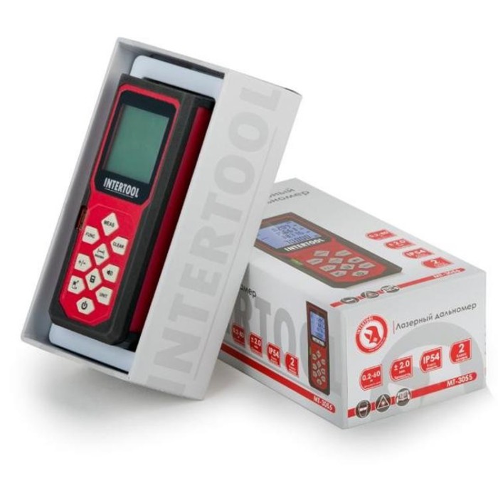 купить купить Дальномер лазерный 60 м INTERTOOL MT-3055  