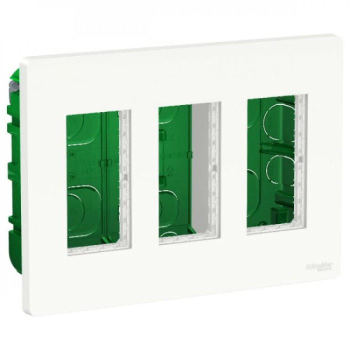 купить купить Блок unica system+ скрытая установка 3х2 белый Schneider Electric (Шнайдер Электрик)  