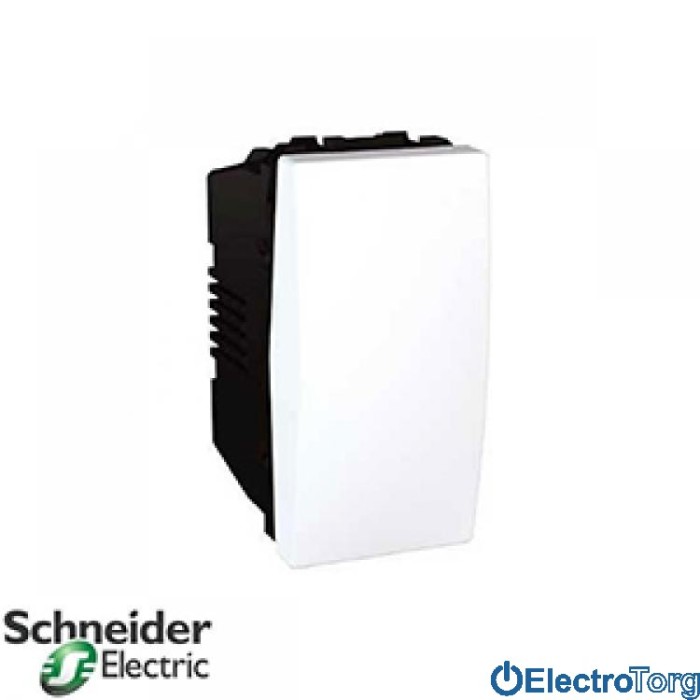 Выключатель 1-клавишный 16AX белый Unica Schneider