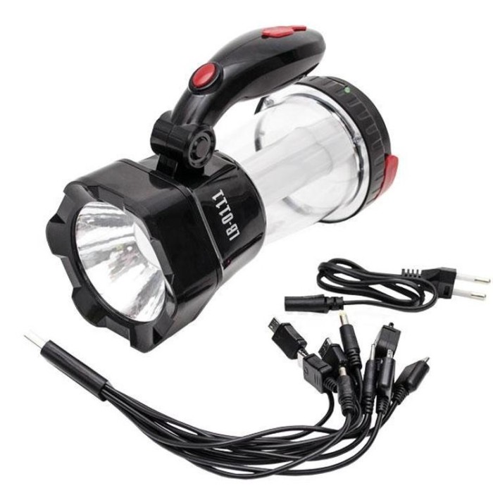 купить купить Фонарь аккумуляторный 1LED 1W + 12 LED INTERTOOL LB-0111  