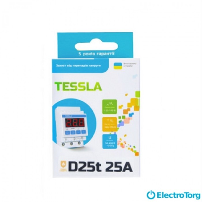 купить купить Реле напряжения D25 t-D25A (с термозащитой)Tessla  