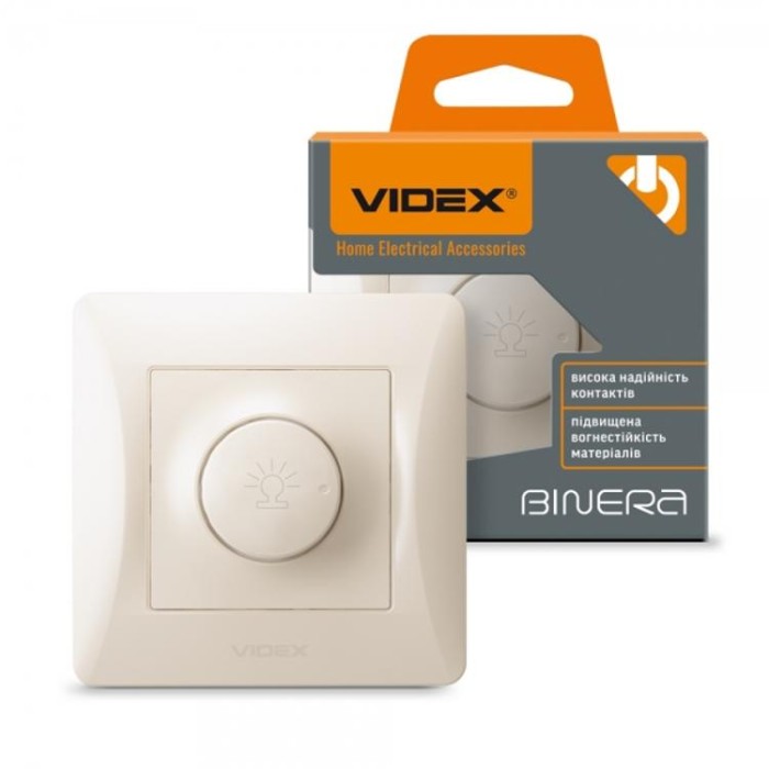 купить купить Диммер 600Вт кремовый VIDEX BINERA  