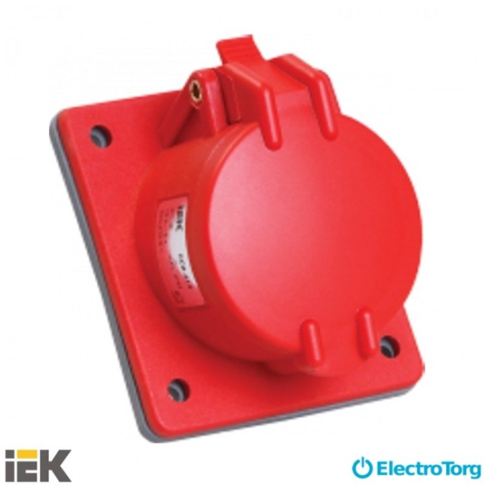 купить купить Розетка встраиваемая ССИ-424 32А-6ч/380-415В 3Р+PЕ IP44 MAGNUM ИЭК (IEK)  