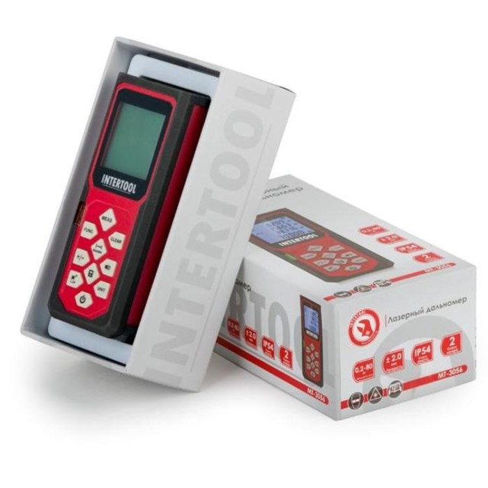 купить купить Дальномер лазерный 80 м INTERTOOL MT-3056  