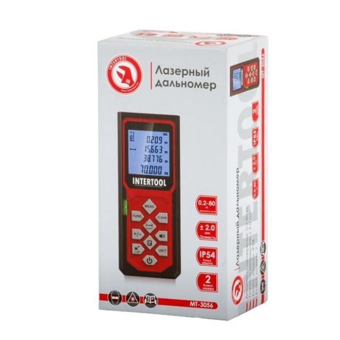 купить купить Дальномер лазерный 80 м INTERTOOL MT-3056  