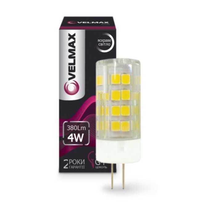купить купить LED лампа V-G4 4W G4 4500K 380Lm 360 ° Velmax (Велмакс)  